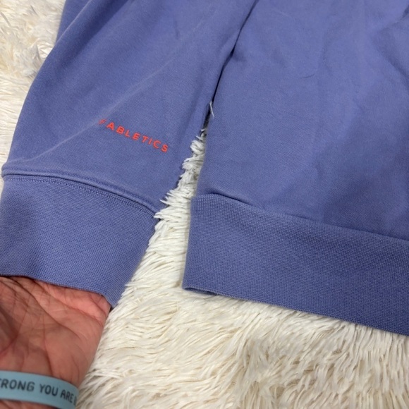 Fabletics Eco Go-To Pocket Hoodie in Bellflower Purple Woman’s Size Small - Picture 10 of 15